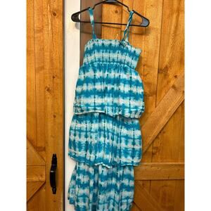 Calypso for Target XL 14/16 Girl's Tiered Tie Dye Sun Dress GUC